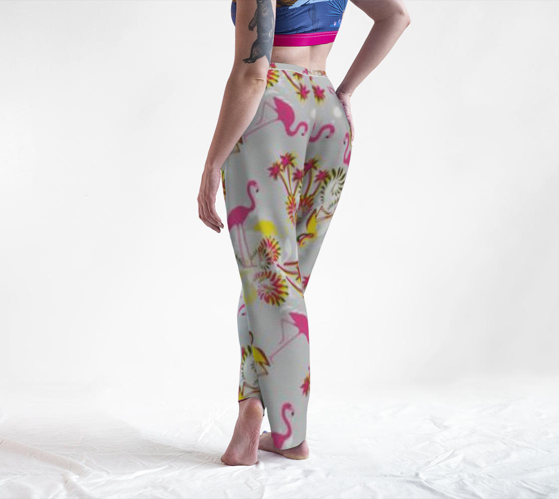 Custom Handsewn Pink Flamingo Lounge Pants For Teen Girls and Women- Made In Canada
