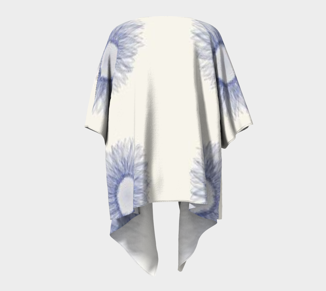 Custom Handsewn Blue Sunflower Kimono For Teen Girls and Women- Made In Canada