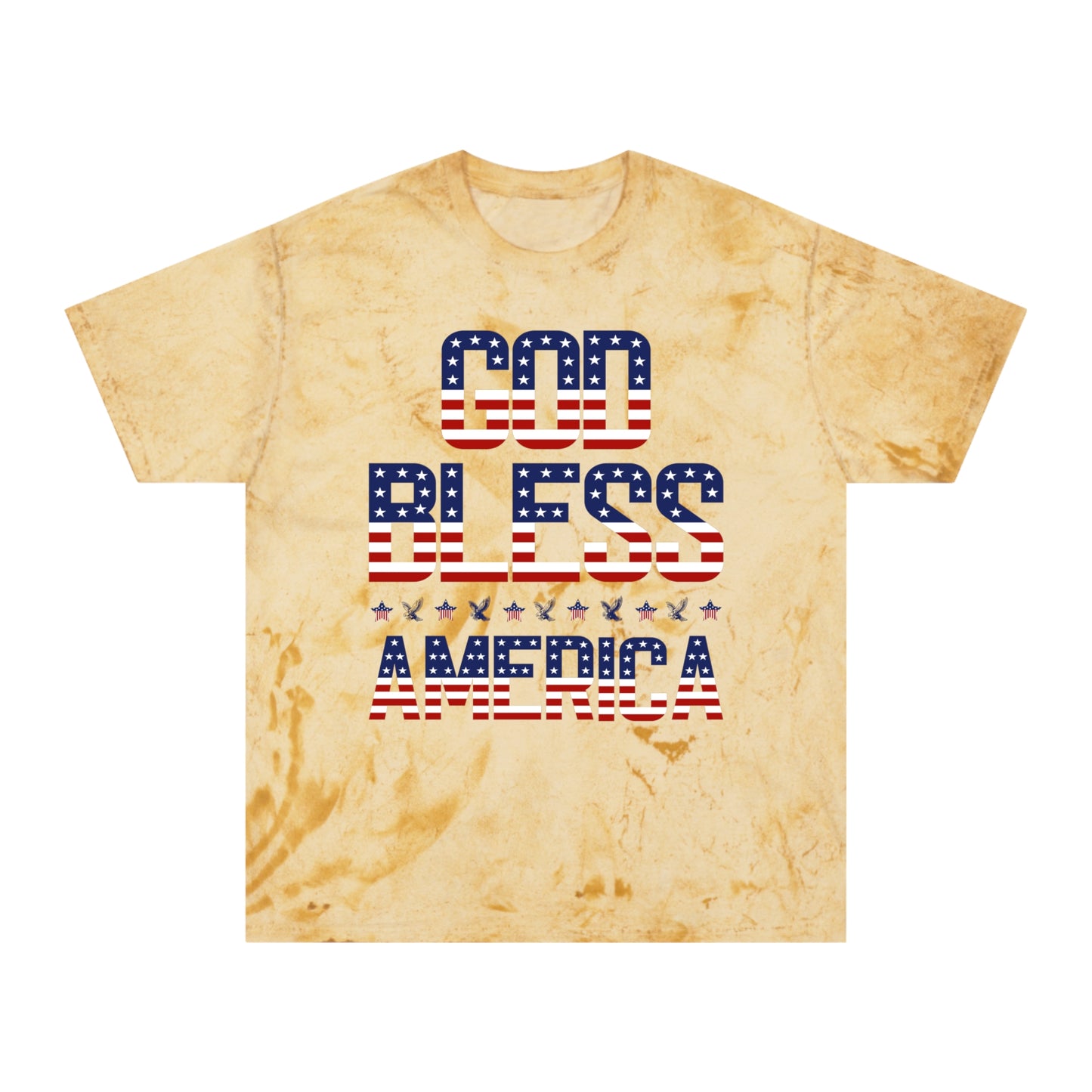 Premium USA Patriotic Color Blast T-Shirt (God Bless America)