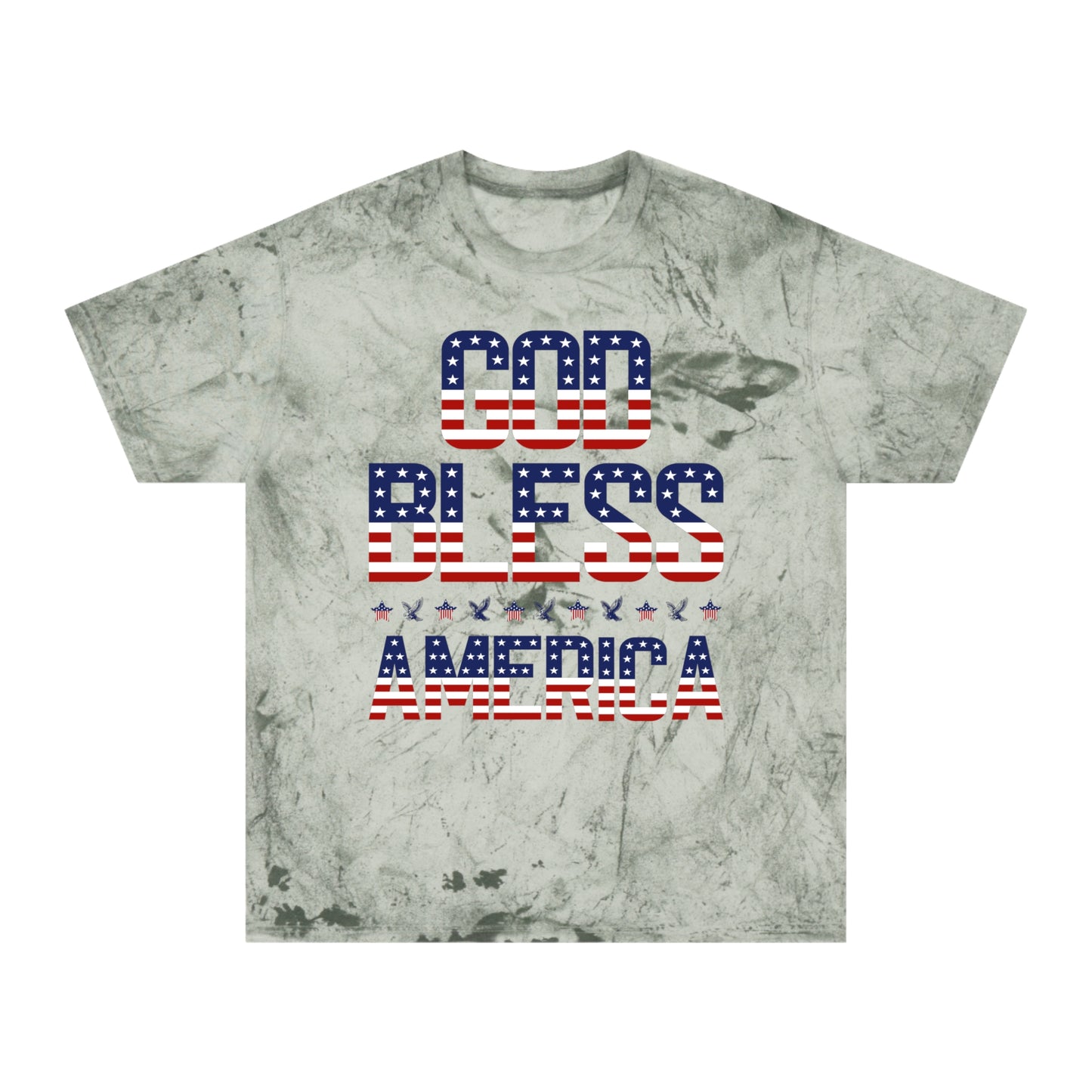 Premium USA Patriotic Color Blast T-Shirt (God Bless America)