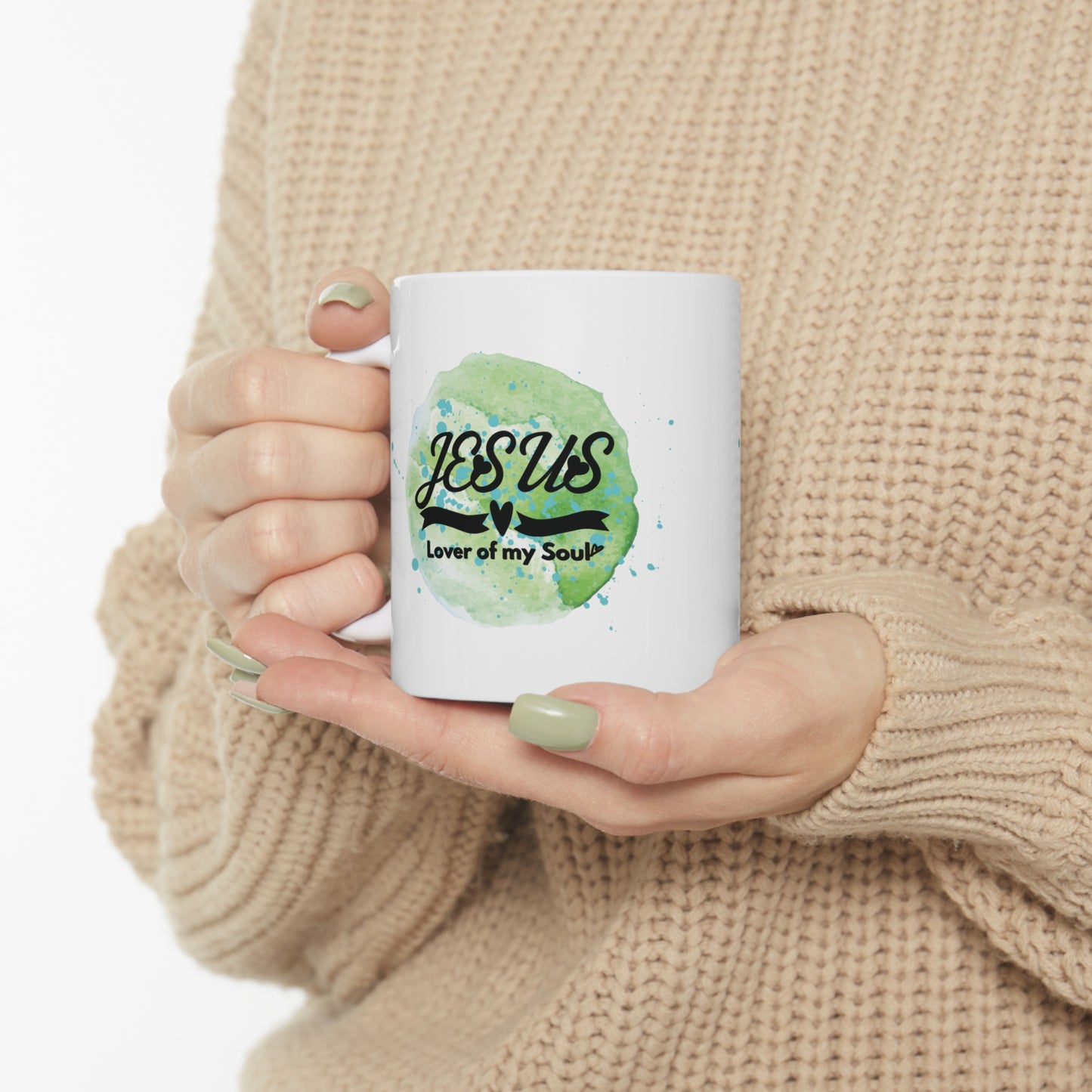 Christian Ceramic Mug- Jesus, Lover of my Soul