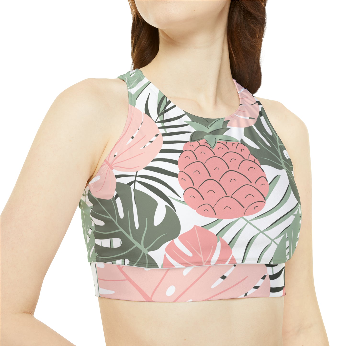 Luxe Leaf Sporty Bikini Set (Bra and Pant)
