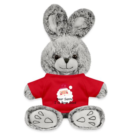 Personalized Rabbit Plush Toy| Customizable Christmas Santa Toy - red