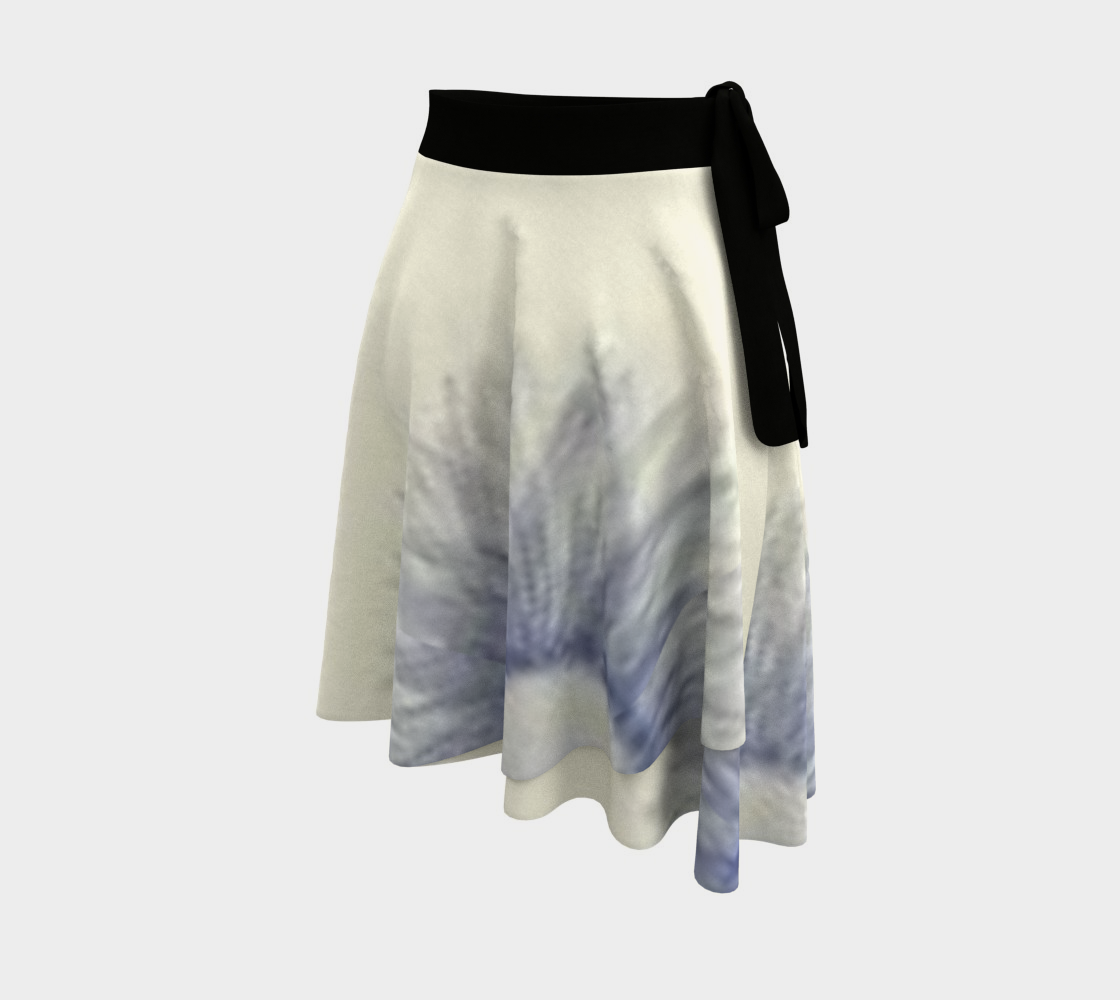 Custom Handsewn Blue Sunflower Wrap Skirt For Teen Girls and Women- Made In Canada