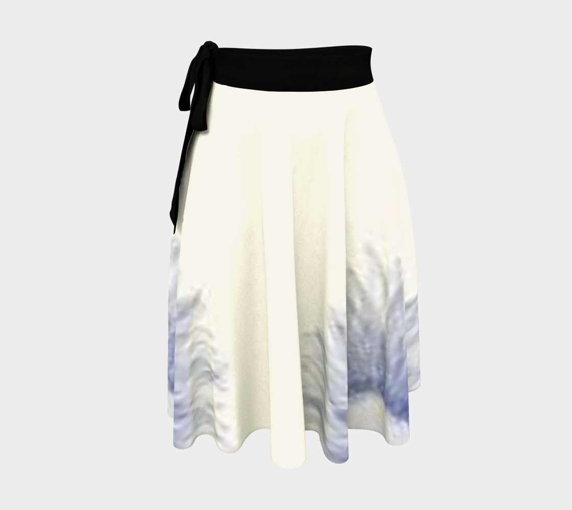 Custom Handsewn Blue Sunflower Wrap Skirt For Teen Girls and Women- Made In Canada
