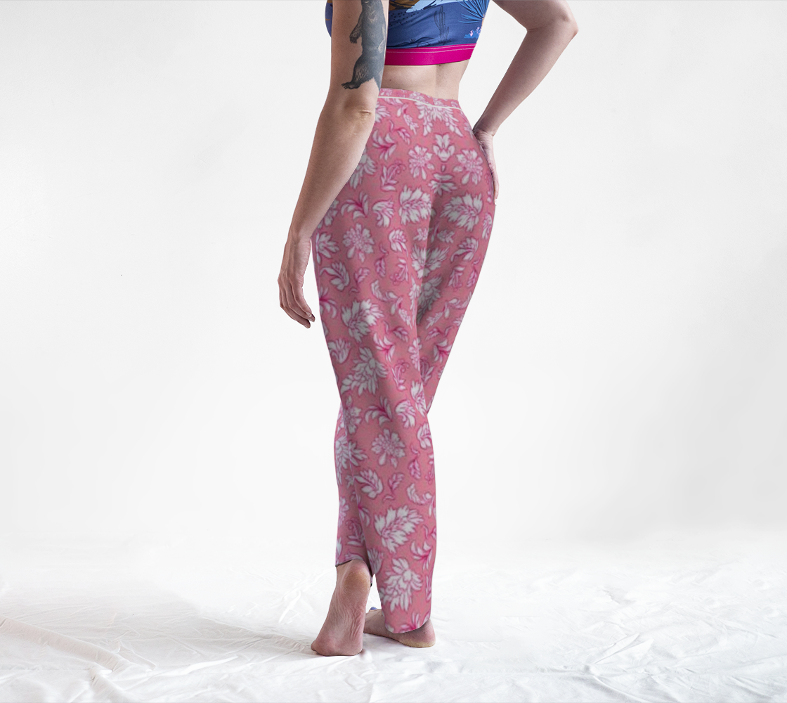 Custom Handsewn Rose Leaves Lounge Pants For Teen Girls and Women- Made In Canada
