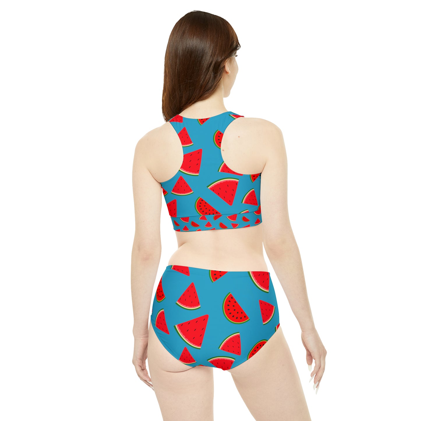 Watermelon Sporty Bikini Set For Women