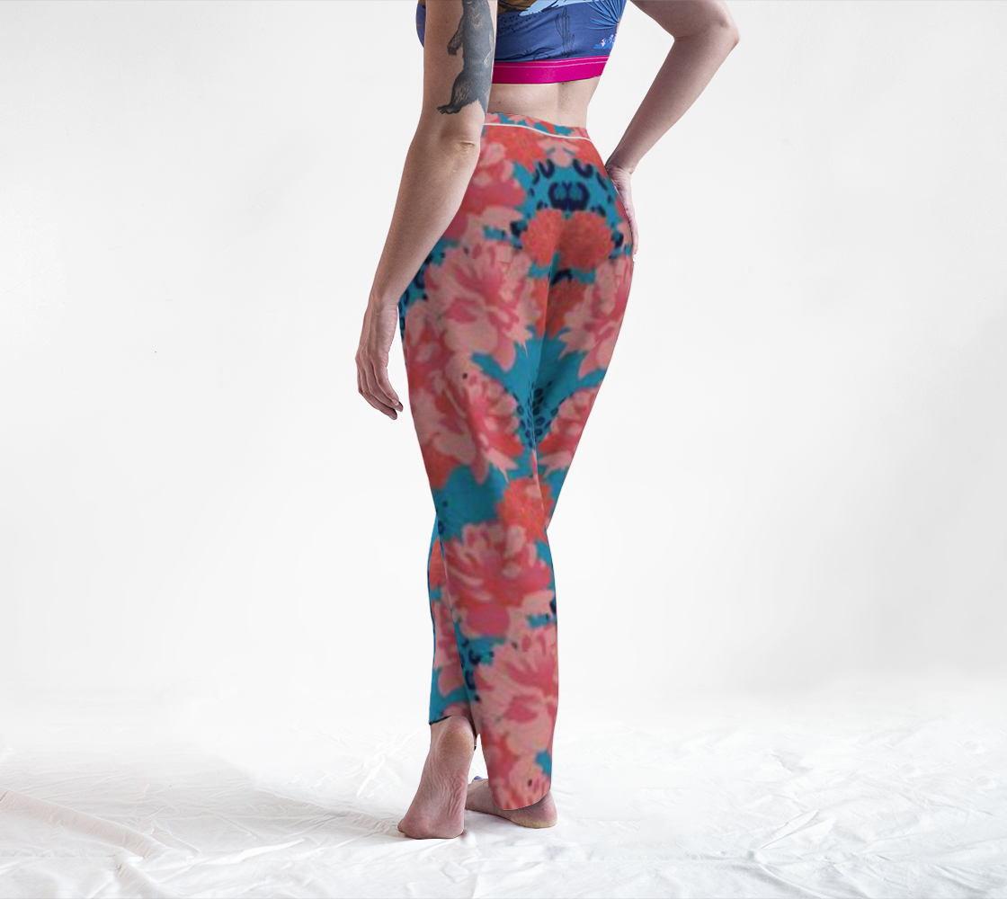 Custom Handsewn Flowery Leopard Lounge Pants For Teen Girls and Women- Made In Canada