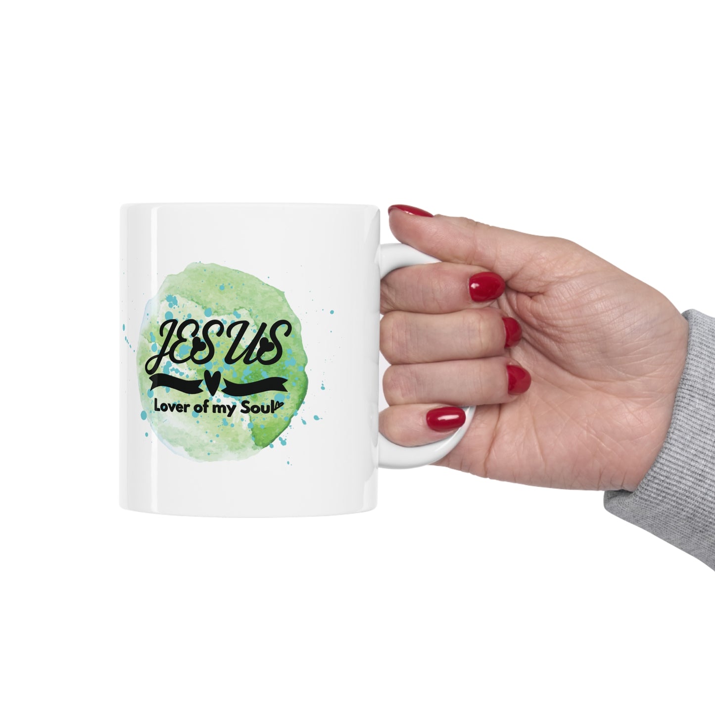 Christian Ceramic Mug- Jesus, Lover of my Soul