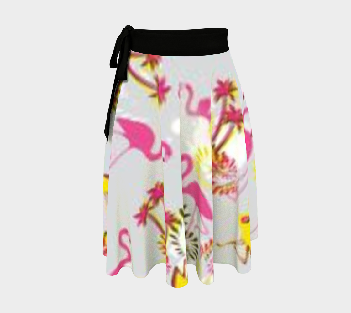 Custom Handsewn Pink Flamingo Wrapped Skirt For Teen Girls and Women- Made In Canada