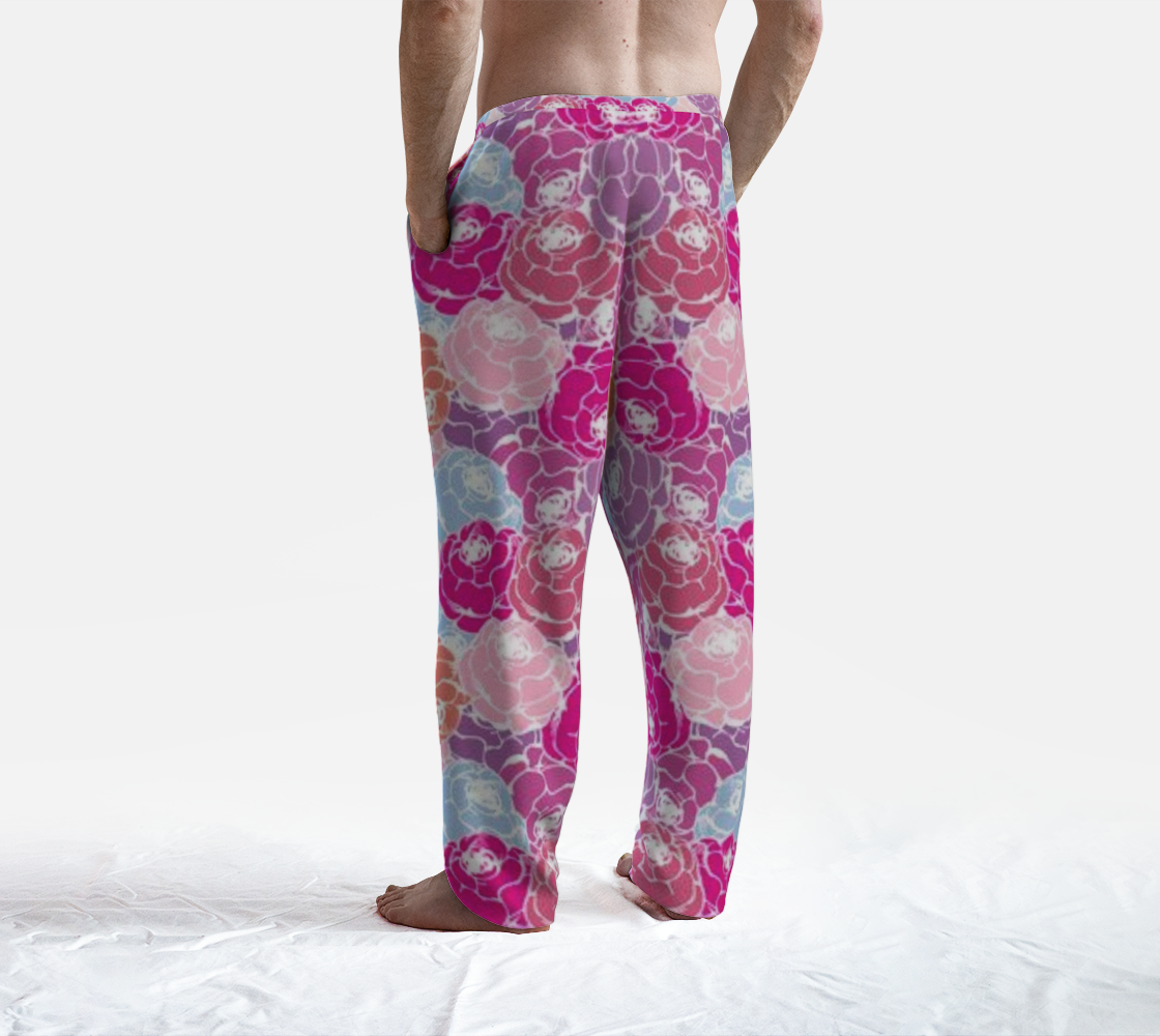 Custom Handsewn Rose Bouquets Lounge Pants For Teen Girls and Women- Made In Canada