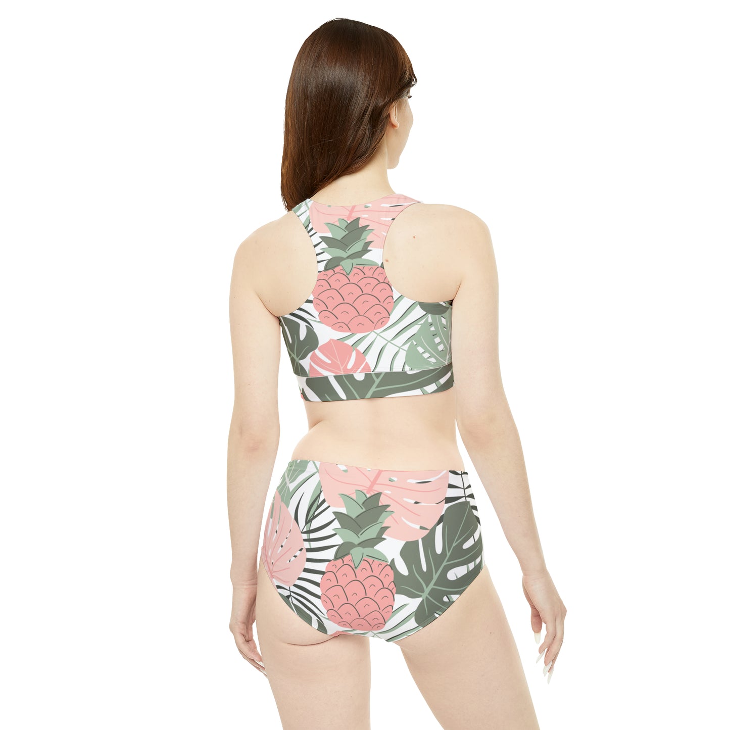 Luxe Leaf Sporty Bikini Set (Bra and Pant)