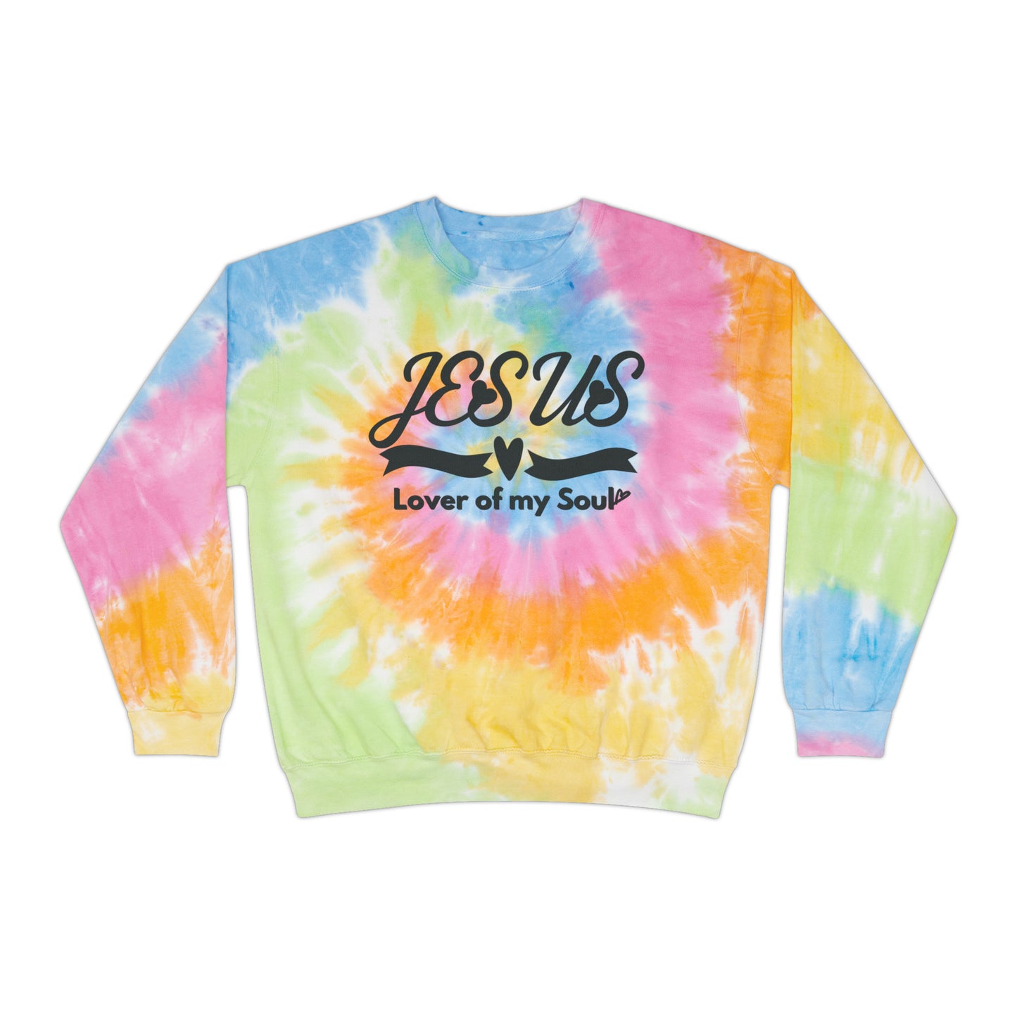 Christian Tie-Dye Sweatshirt-Jesus, Lover of my Soul