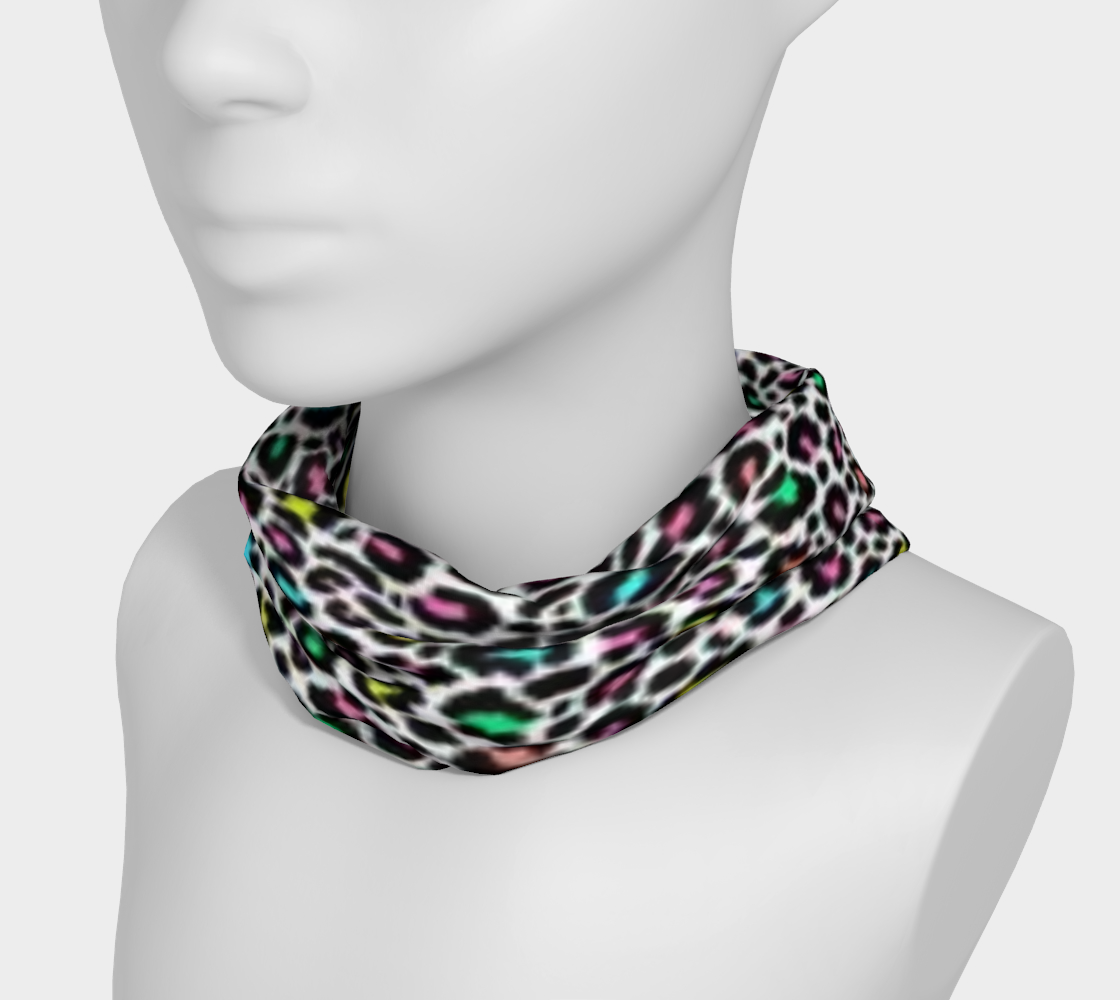 Custom Multicolor Leopard Headband- Made In Canada