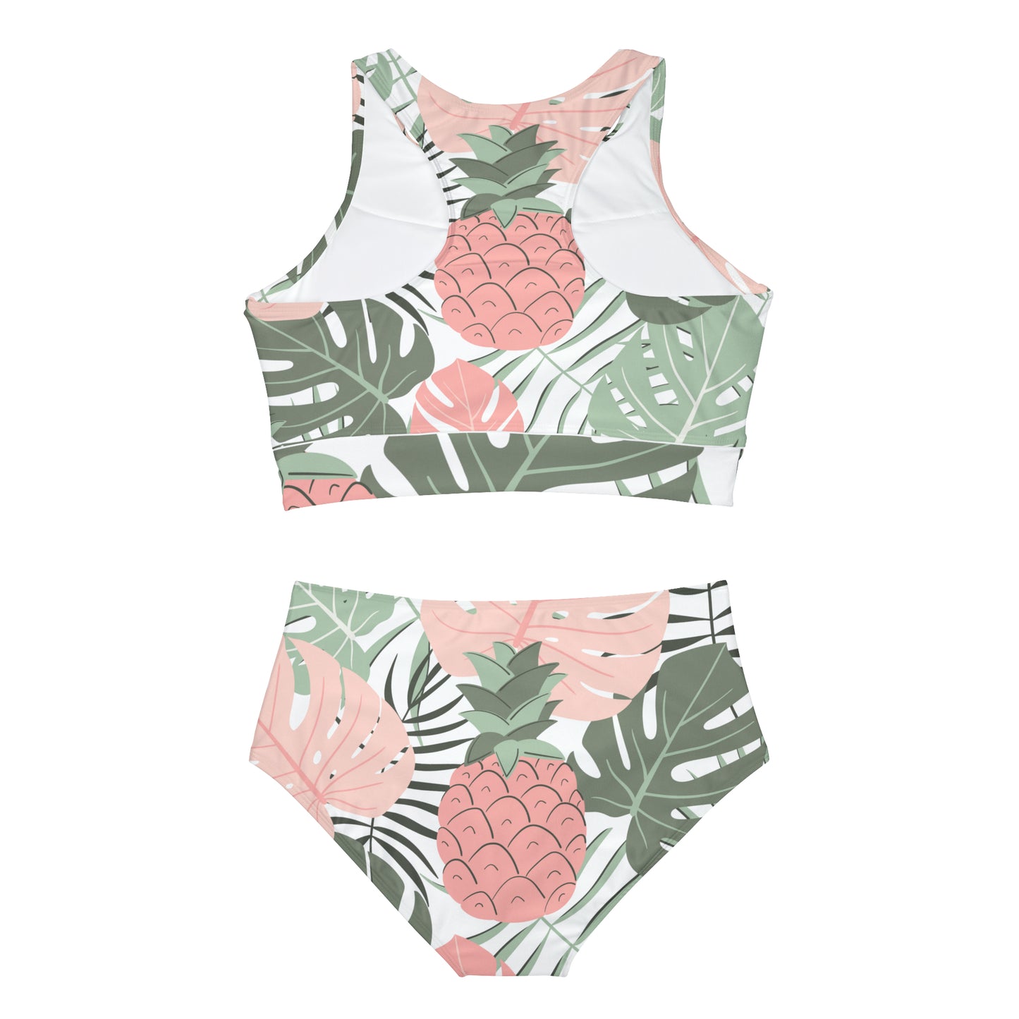 Luxe Leaf Sporty Bikini Set (Bra and Pant)