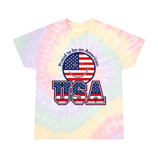 USA Flag Tie-Dye T-Shirt (Proud To Be An American)