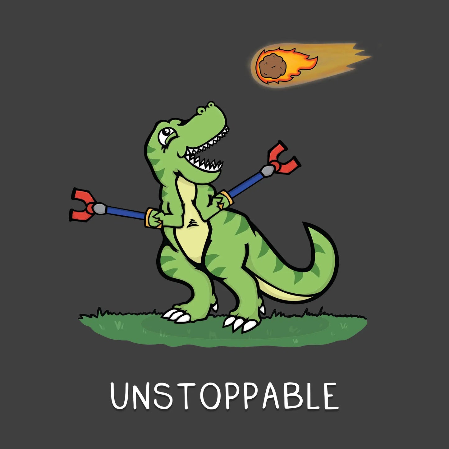 Unstoppable T-rex Funny Animal Graphic Shirt. Unisex Motivational Tee