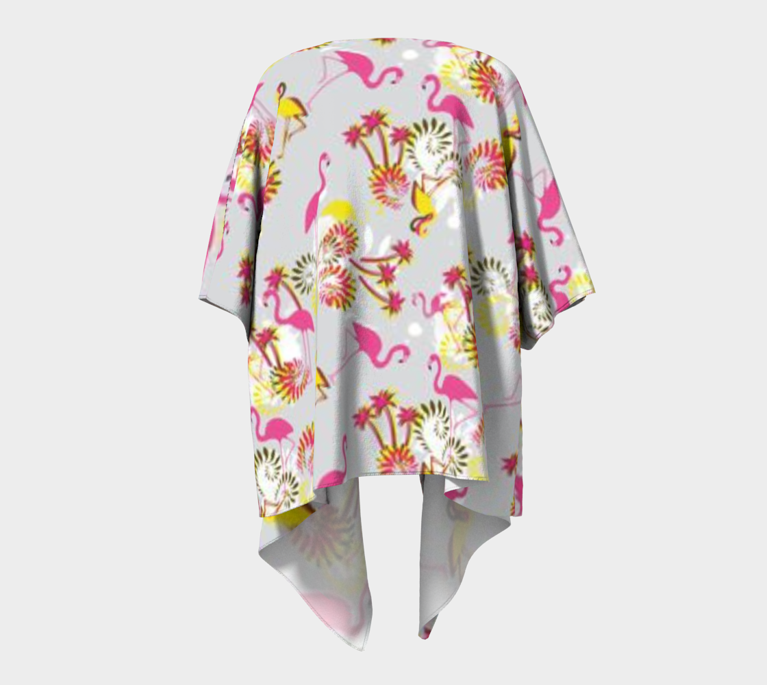 Custom Handsewn Flamingo Kimono For Teen Girls and Women- Made In Canada