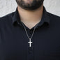 Personalized Engraved Cross Necklace With Easter Message Card