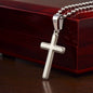 Personalized Engraved Cross Necklace With Easter Message Card