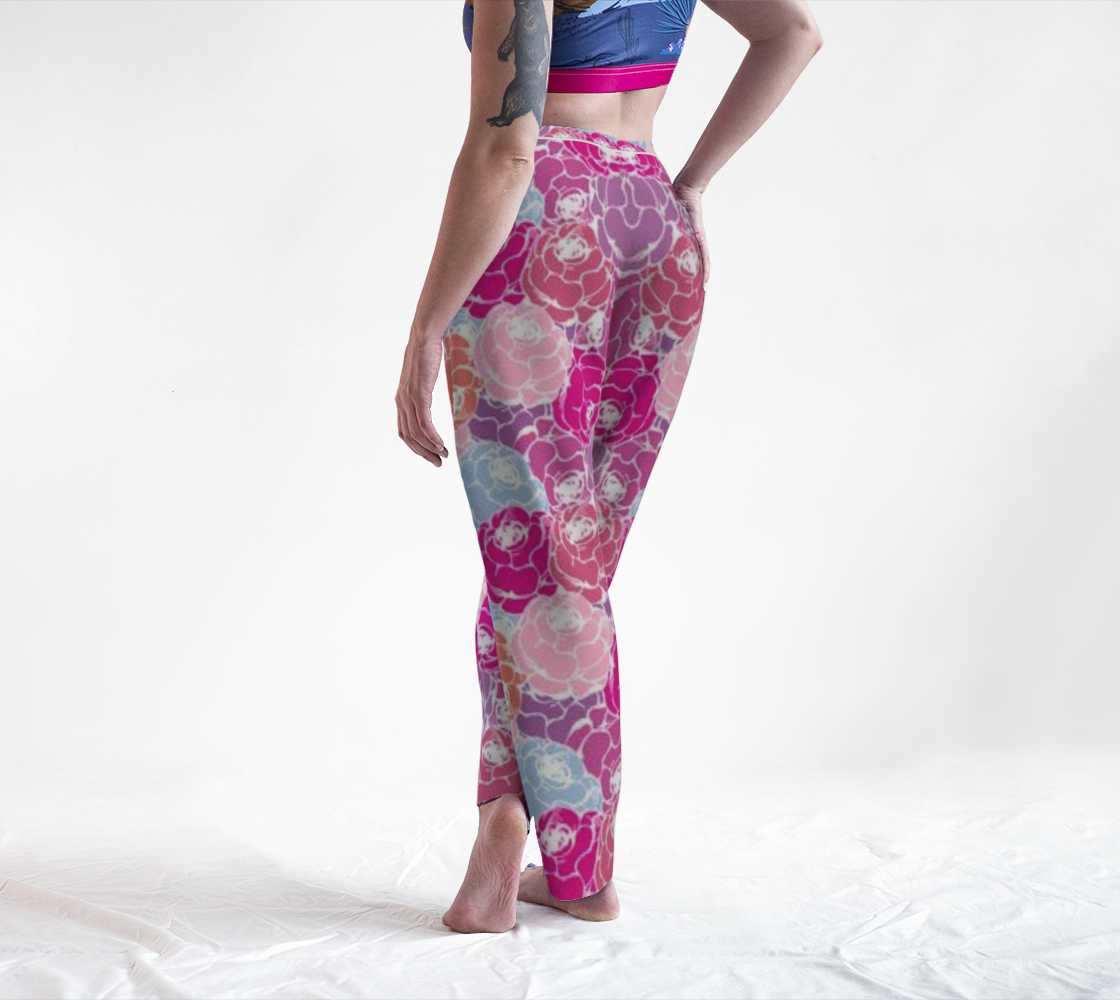 Custom Handsewn Rose Bouquets Lounge Pants For Teen Girls and Women- Made In Canada