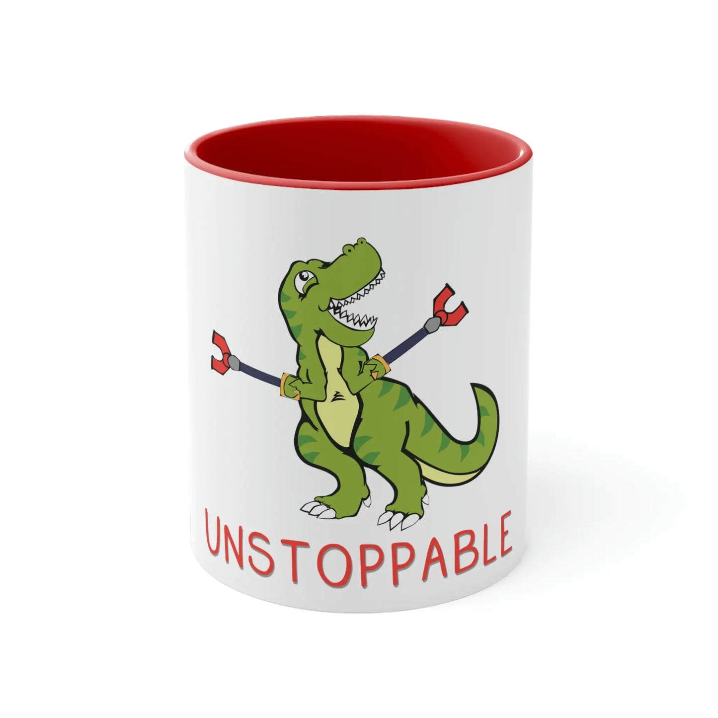 Motivational Positive Affirmation Mug- Unstoppable T-Rex Mug-