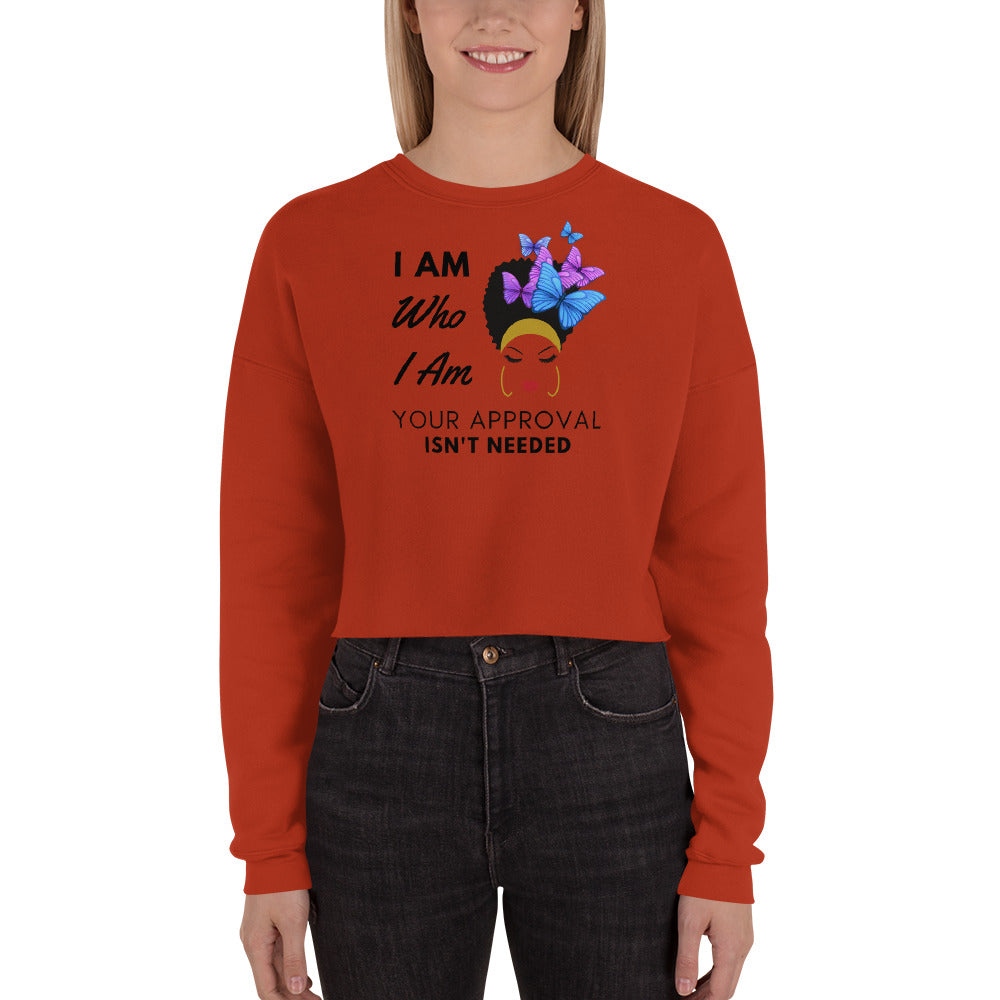 Women Motivational Premium Crop Sweatshirt