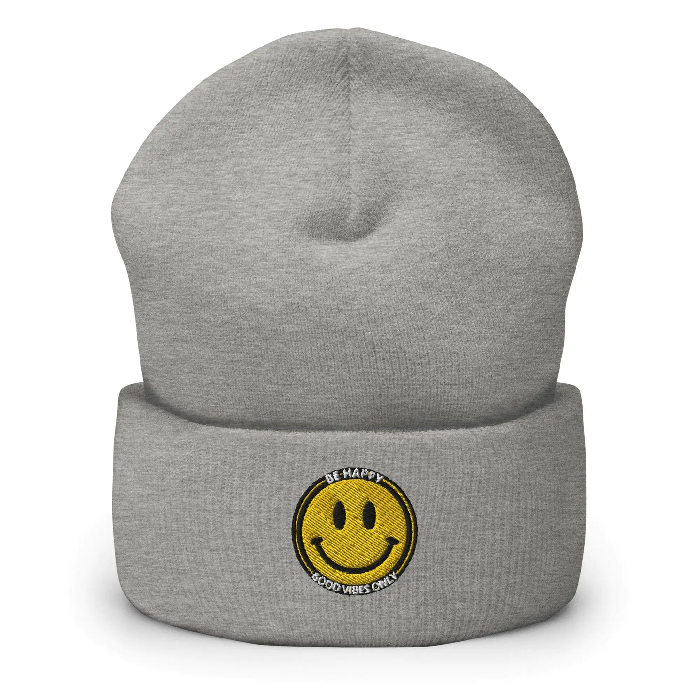 Be Happy Embroidered Beanie