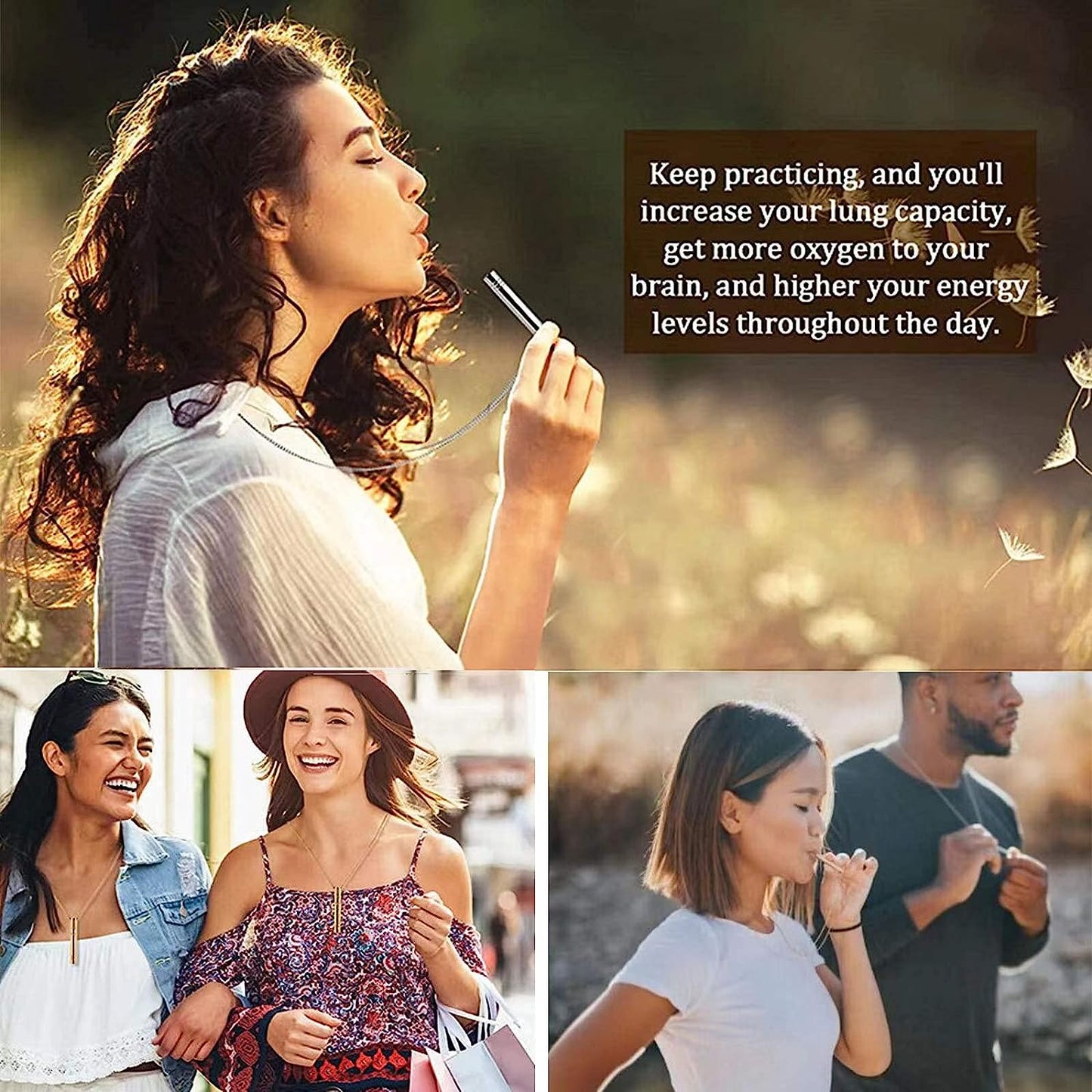 Self Care Breathing Necklace