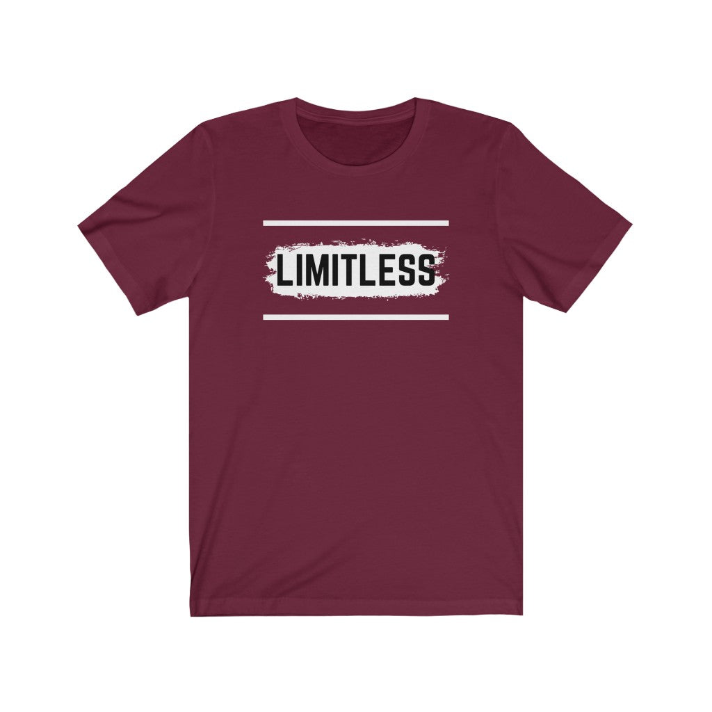 Limitless Unisex Jersey Short Sleeve Tee. Motivation T Shirt. Inspiration T Shirt.