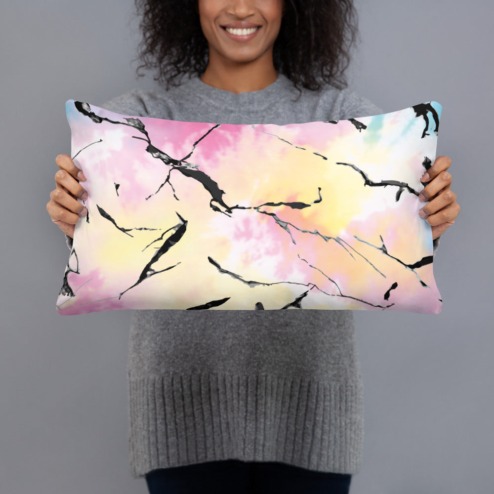 Custom Muilti-color Print Throw Pillow. 20" by 12"Custom Pillow Gift for Housewarming, Special Occasions and Holidays. Custom Polyester Pillow Case and Insert