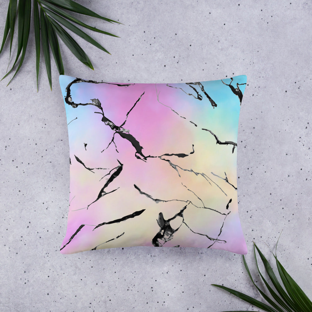 Custom Marble Print Pillow, Throw-pillow