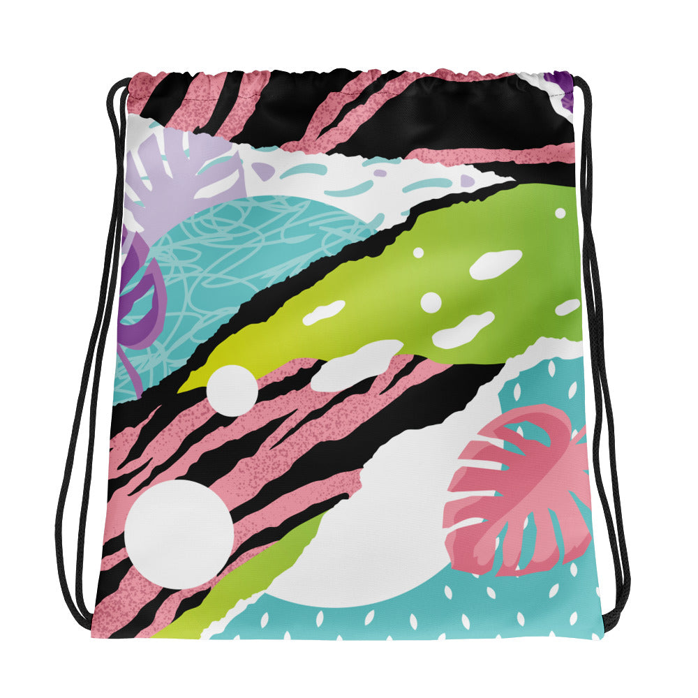 Custom Multi-color Print Sack Bag. Unique Re-useable Bag for all Occasions. Handmade Drawstring Bag. Made-to-Order Sack Bag. Holiday and Special Occasion Drawstring Bag Gift.