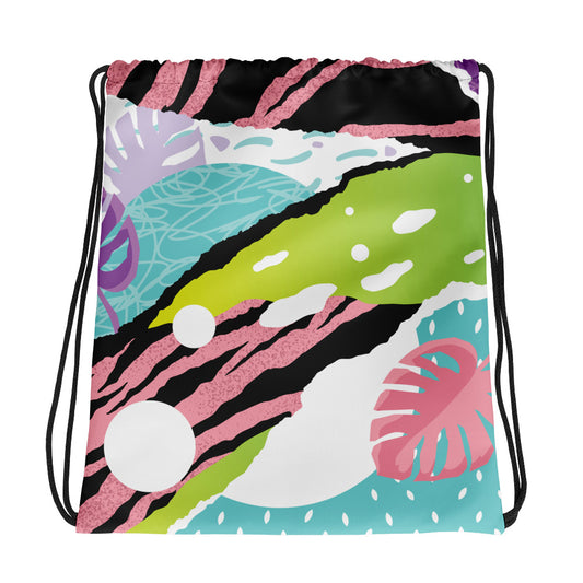 Custom Multi-color Print Sack Bag. Unique Re-useable Bag for all Occasions. Handmade Drawstring Bag. Made-to-Order Sack Bag. Holiday and Special Occasion Drawstring Bag Gift.