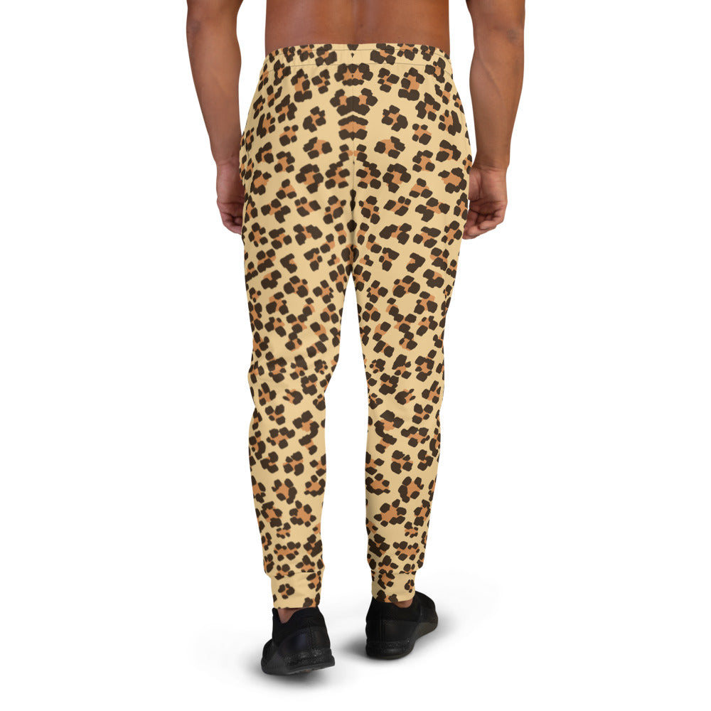 Custom Jogger for Men, Husband, Father, Significant Others. Leopard Animal Print Jogger for Men. Happy Fathers Day, Birthday, Anniversary Gifts for Him. Made in USA.