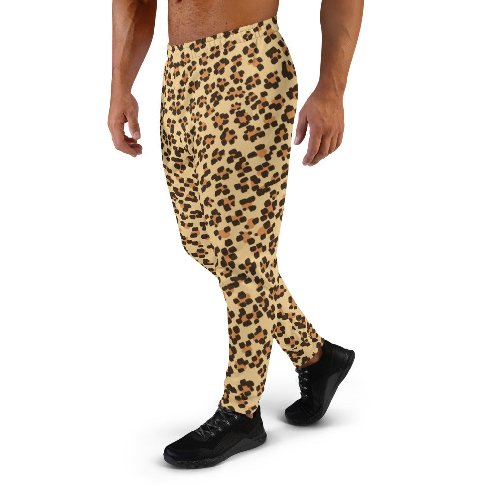 Custom Jogger for Men, Husband, Father, Significant Others. Leopard Animal Print Jogger for Men. Happy Fathers Day, Birthday, Anniversary Gifts for Him. Made in USA.