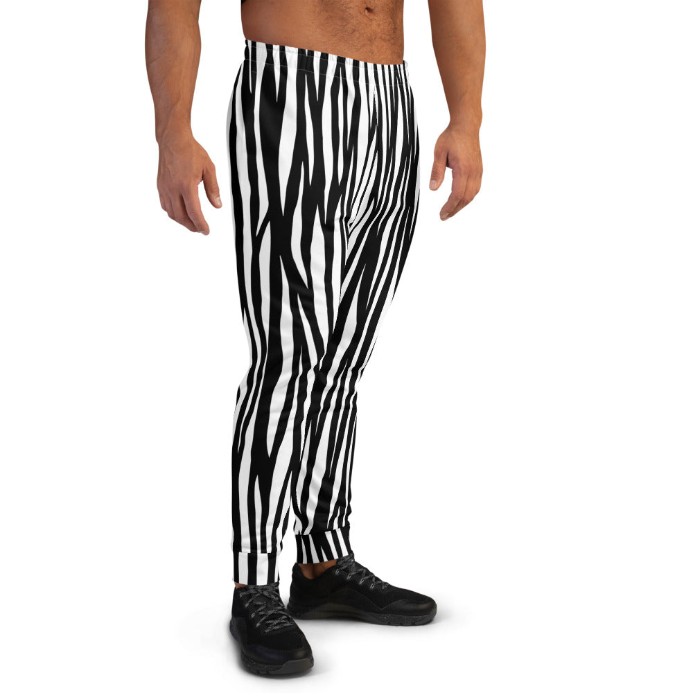 Custom Jogger for Men, Husband, Father, Significant Others. Zebra Animal Print Jogger for Men. Happy Fathers Day, Birthday, Anniversary Gifts for Him. Made in USA.