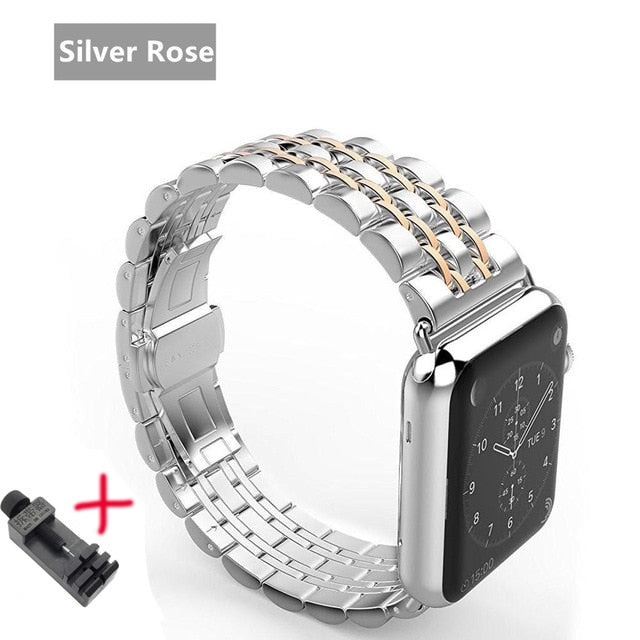 Strap For Apple Watch band 42 mm 5 4 3 iwatch band 42mm/38mm Stainless Steel watchband correa for apple watch 5 band 40mm 44mm