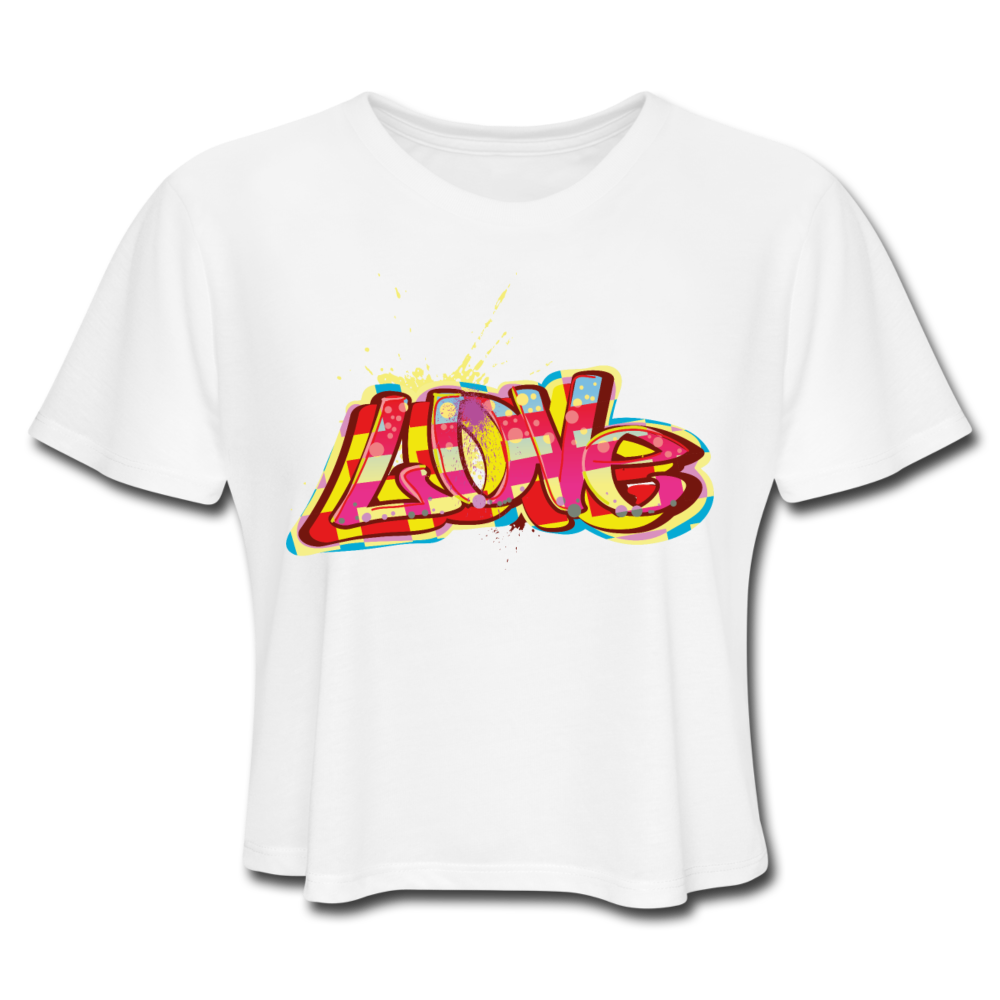 Women's Cropped T-Shirt - white