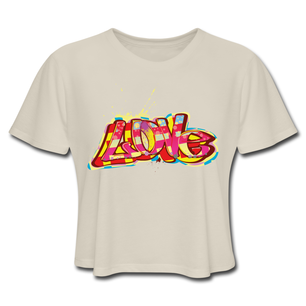 Women's Cropped T-Shirt - dust
