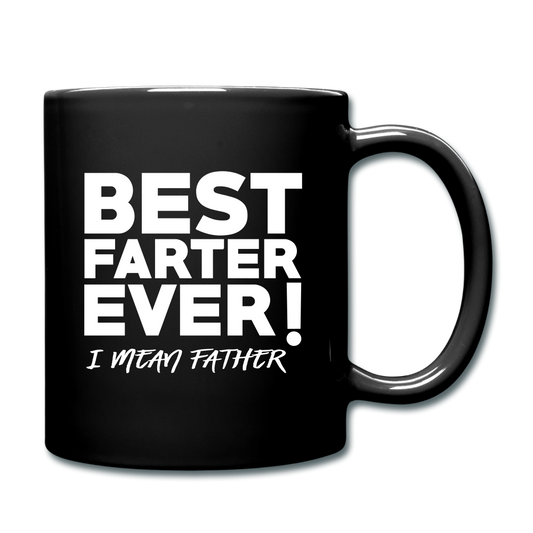 Custom Fathers Day Full Color Mug. Personalized Color Coffee Mug. - black