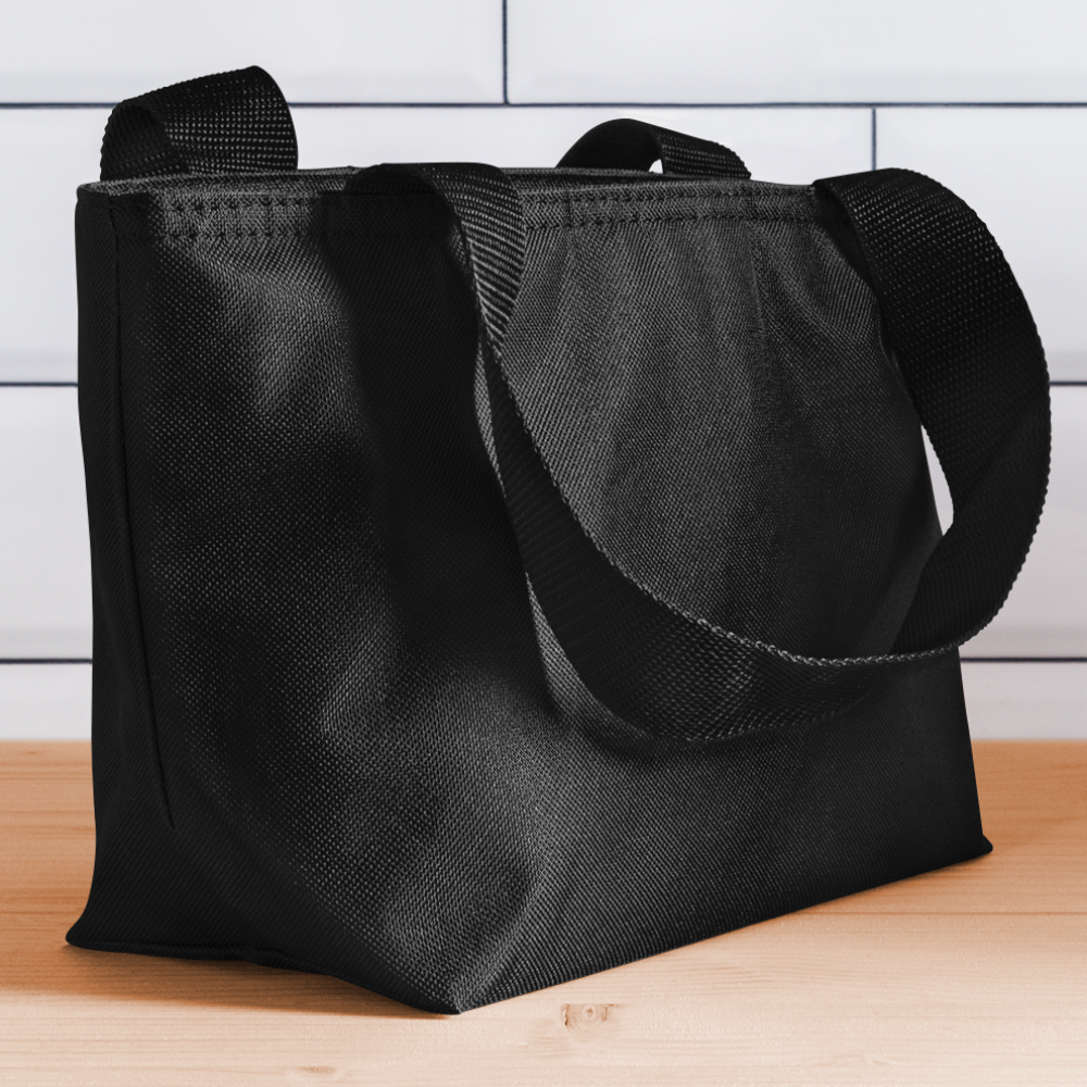 Personalized DIY Name Lunch Bag. Custom-Made Launch Bag. Back to School Lunch Bag. Gift Giving Launch Bag - black
