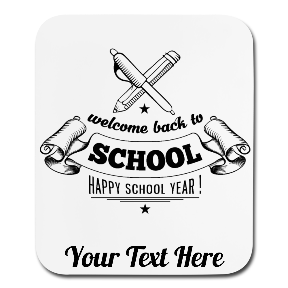 Personalized Mouse Pad Vertical - white