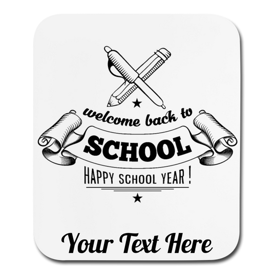 Personalized Mouse Pad Vertical - white