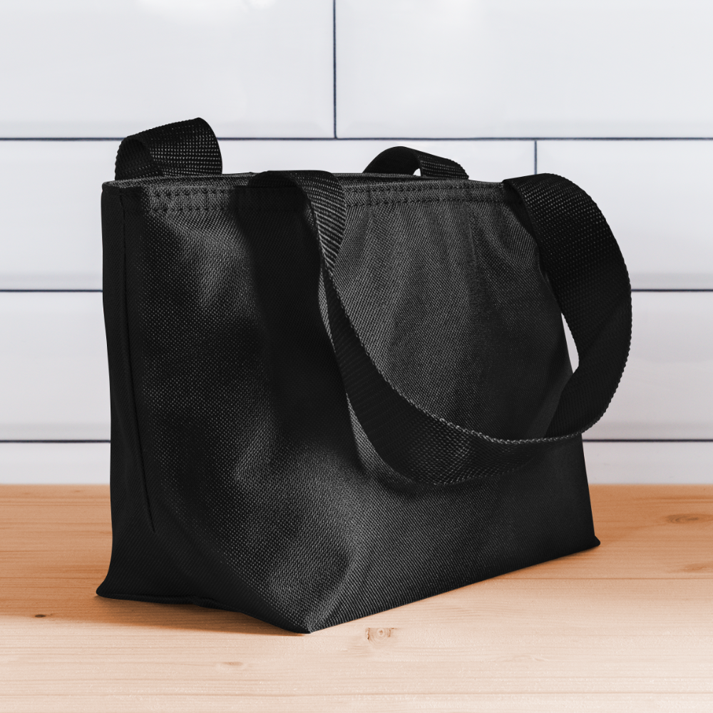 Customizable Back-to-School Lunch Bag. DIY Personalized Lunch Bag for Schools. Game Lovers Lunch Bag. Custom Graphic Print Lunch Bag. Gifts for Teachers, Students, Coaches, Instructors, School Staff - black