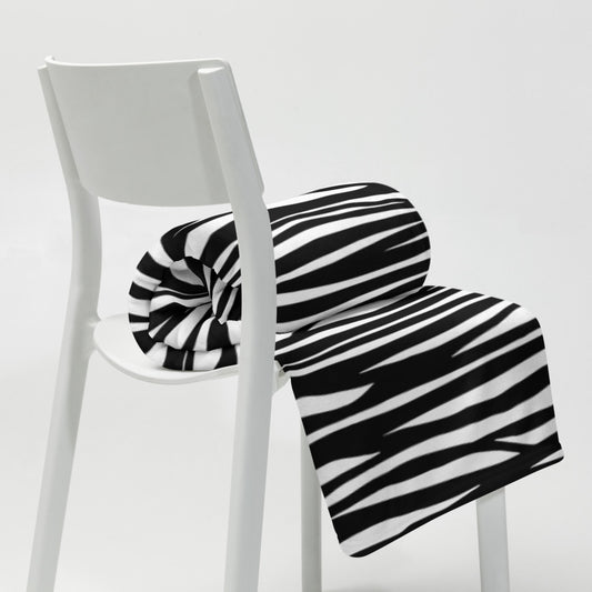 Custom Zebra Print Throw Blanket. Super Soft Throw Blanket. Animal Print Throw Blanket. Unique Custom Gift Blanket