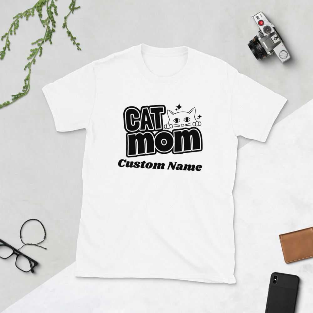 Personalized Cat Mom T shirt. Happy Mother's Day Shirt for Cat Lovers. Custom Cat Mother Tee. Gift for Pet Lover. Cat Mama Tshirt