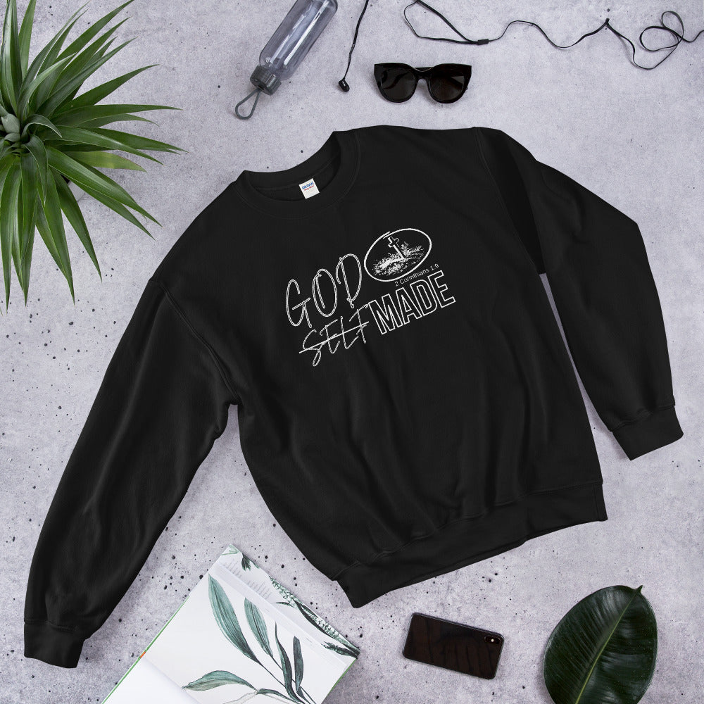 Christian Unisex Sweatshirt. God-Made Bible Faith T Shirt. Apparel Gift for Pastors, Bible Teachers. Christian Lifestyle Sweatshirt. Gift for Holiday, Special Occasion
