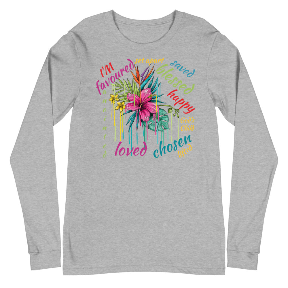 Christian Inspiration T Shirt, Unisex Long Sleeve Tee, Gift for Christian Mom. Clergy Top, Spring Faith Inspiration