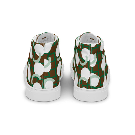 Custom Print Women’s High Top Canvas Shoes